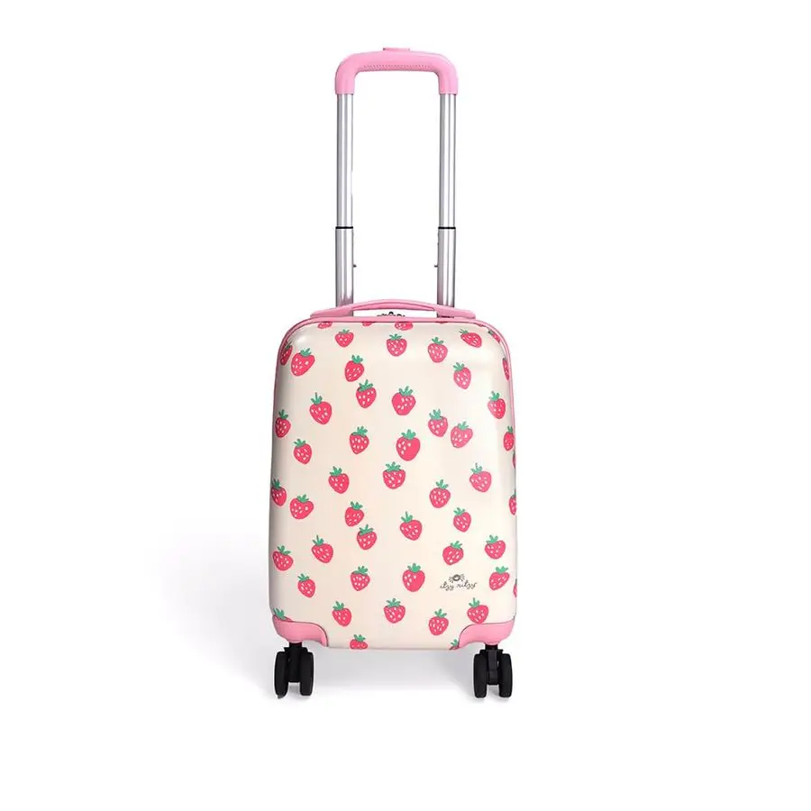 

Ritzy Toddler Suitcase with Adjustable Handle, 360Degree Spinner Wheels, 2 Interior Compartments and Hard Shell Design Perfect K