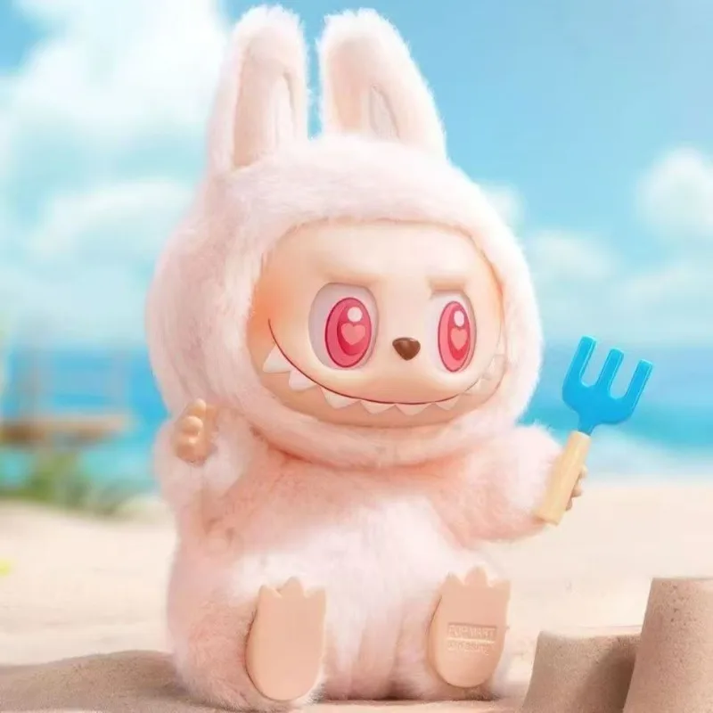 ​ ​ POPMART Labubu Have a Seat The Monsters Blind Mystery Box مجموعة من الفينيل، دمية لطيفة قابلة للجمع مع قاعدة عرض هدية