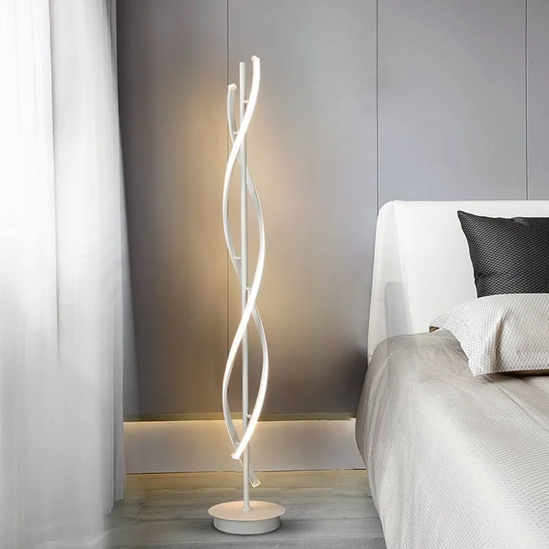 Imagem -04 - Modern Linha Geométrica Led Floor Lamp Designer Tieyi Vertical Tabela Luz Living Foom Decoração Quarto Landing Desk Lights