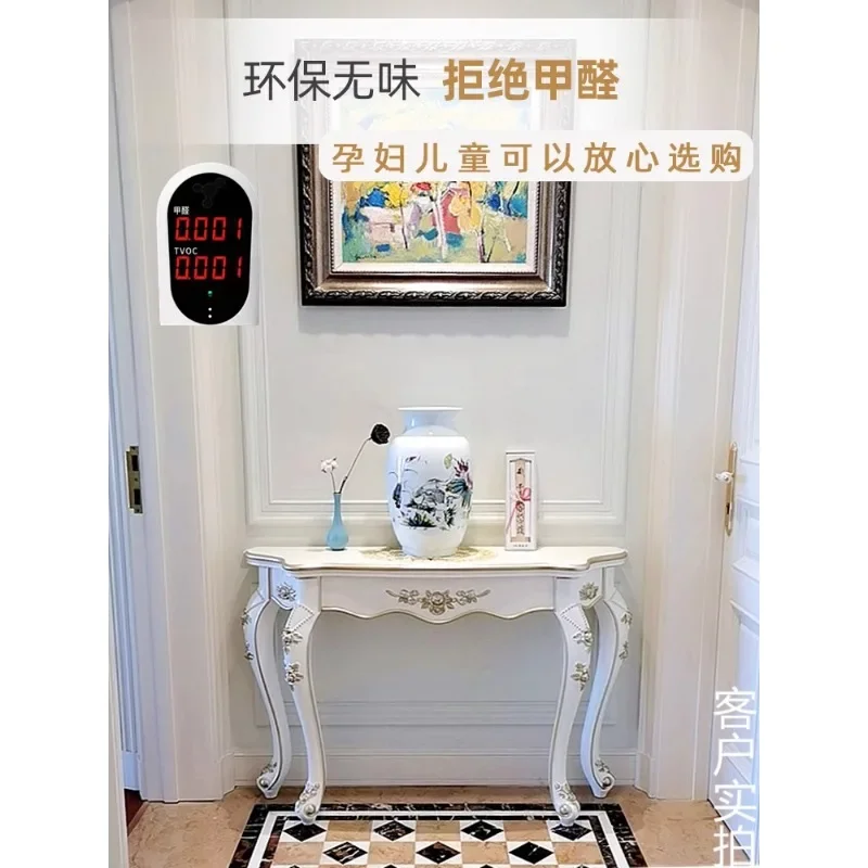 Entrance cabinet European table against the wall End view table Corridor side cabinet partition Living room light luxury semi-ro