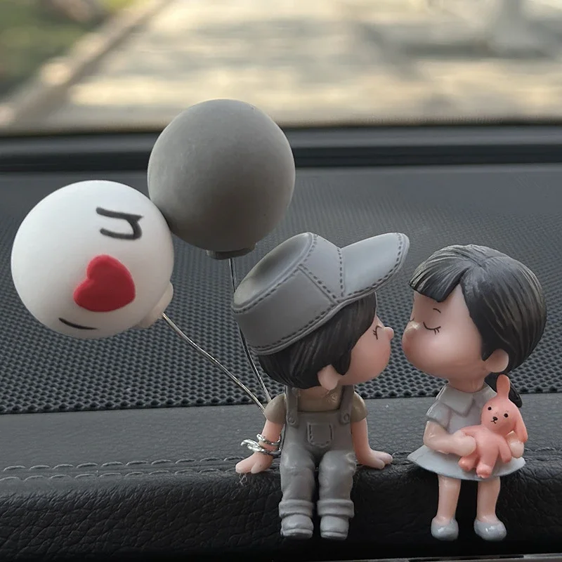 1pc Car Decoration Cute Cartoon Couples Action Car Dashboard Decorations  Cute Lovely Kiss  Cute Ornaments cars accessories