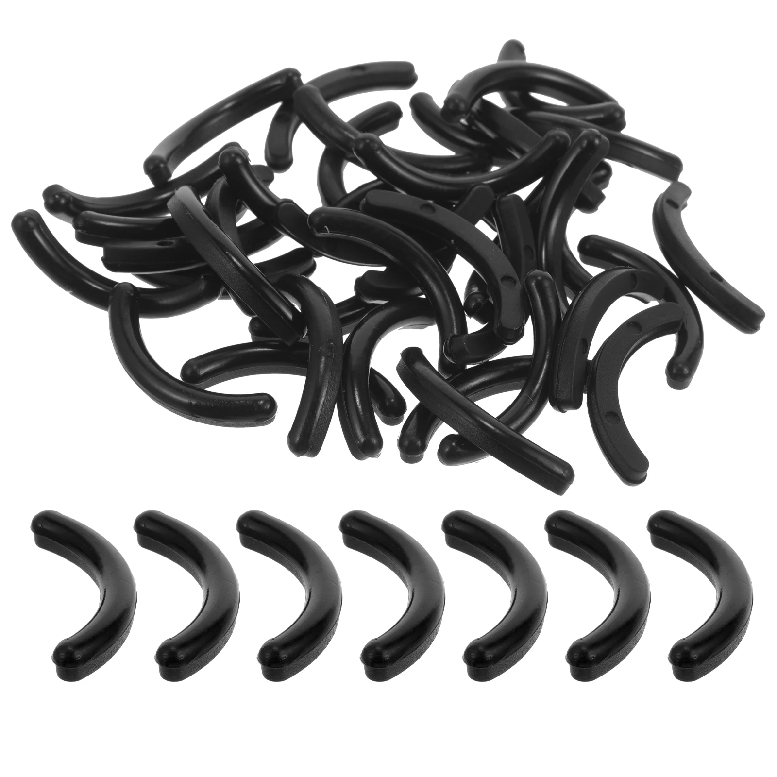 50 cuscinetti di ricarica per piegaciglia, cuscino rosa, striscia di gomma di ricambio per mascara morbido ed ecologico