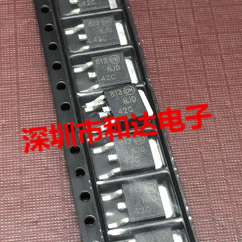 10 Stück original neuer NJD42C MOS-Feldeffektröhren-Patch TO-252 100V 6A