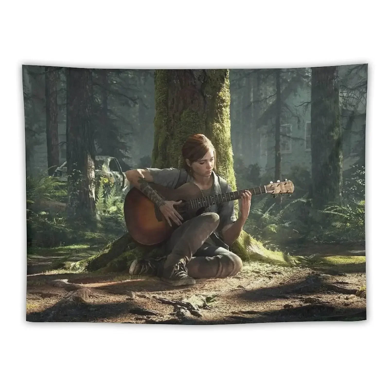 Ellie With Guitar Tapestry Wall Hanging Wall Bedroom Decoration Tapestry