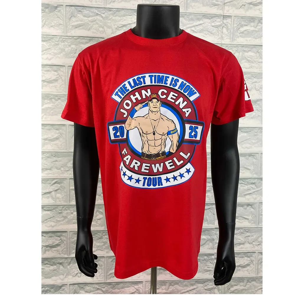 John Cena Wwe Afscheid T-Shirt Retro Unisex Mannen Ronde Hals Korte Mouw Mode Super Grote Snelheid Drogen Casual Cotton Clothing