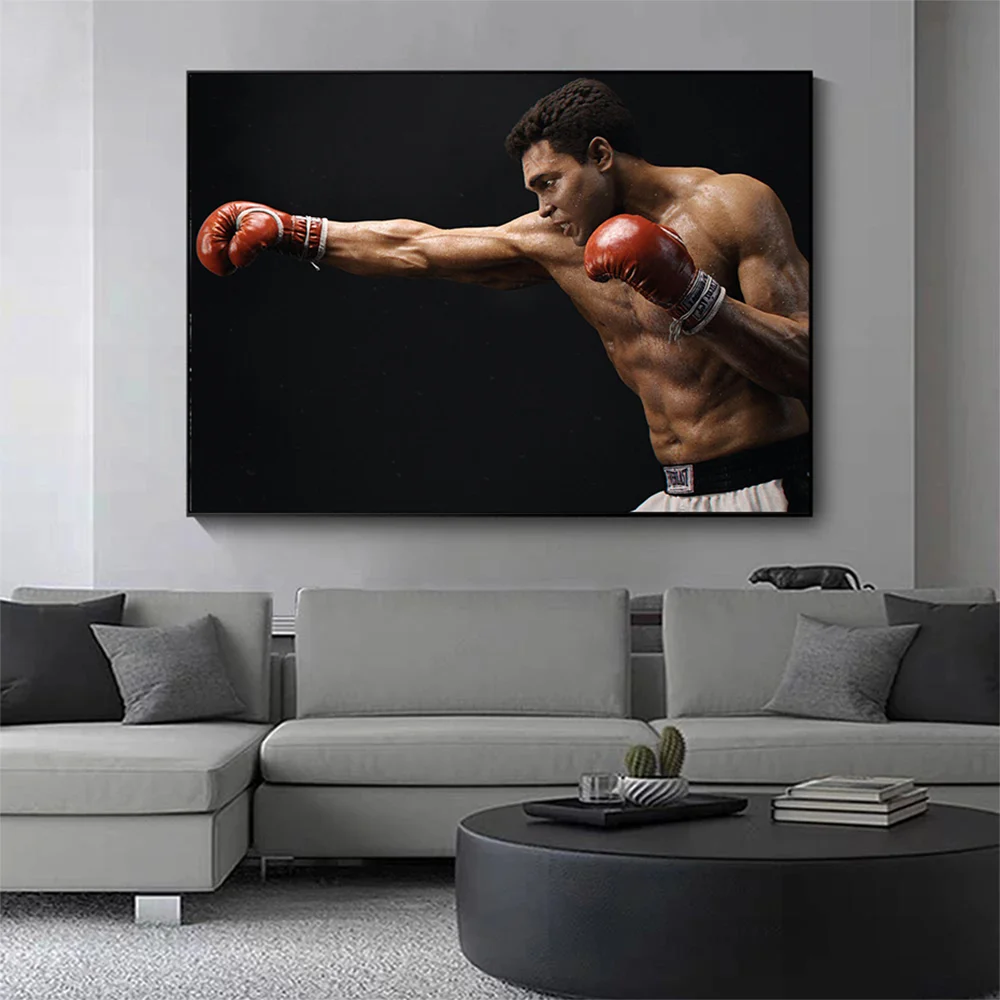 Fashion Boxing Champion Posters and Prints Wall Art Superstar Figure Canvas Painting for Living Room Bar Home Decor Pictures