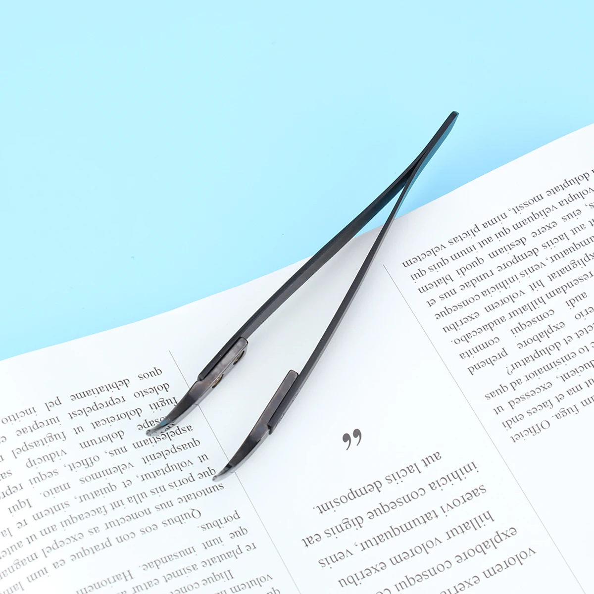 

1pc Precision Ceramic Tweezers Industrial Angled Curved Corrosion-resistant Non-Conductive Heat-resistant Anti-static For