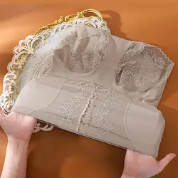 Sexy High-waisted Underwear Elegant Lace Embroidered High Waist Women's Underpants with Tummy Control Butt Lift Soft for Ladies