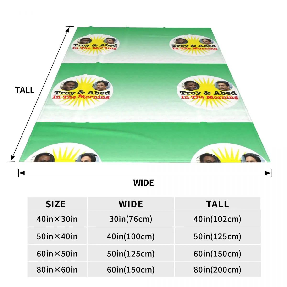 Troy And Abed In The Morning Blanket Flannel Sofa Throw Blanket Portable for Couch Bedding Throws Bedspread Quilt