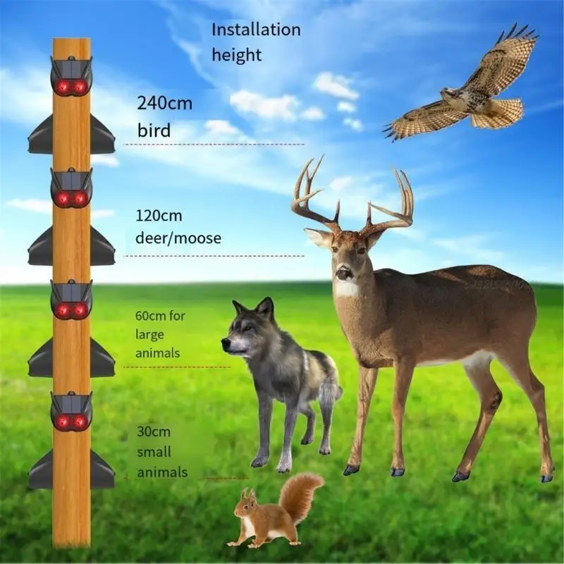 27rb солнечные животные преследование с предупреждением, подходящим для защиты сада