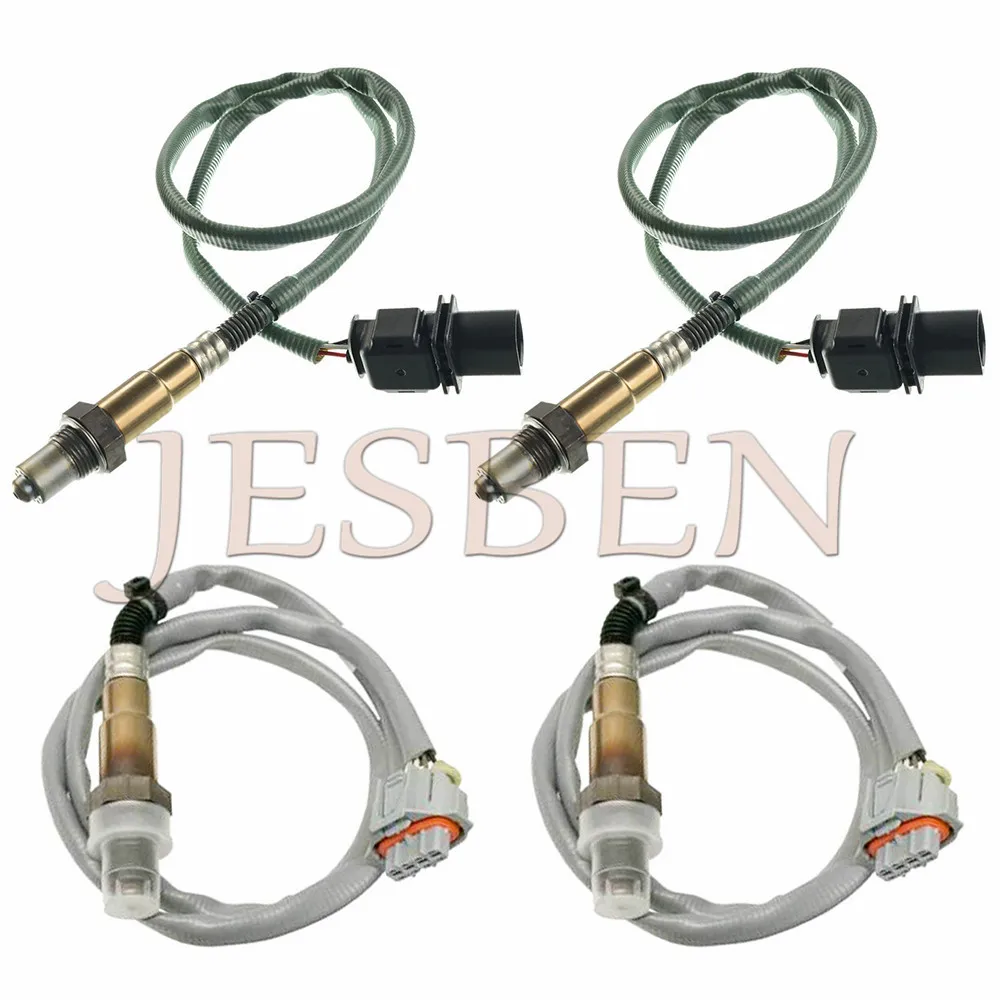 4X 2* 9A160618101 2* 9A160619101 Front & Rear Lambda Probe O2 Oxygen Sensor for PORSCHE 911 3.4 3.8 Carrera 4 S 4S 2008-2019