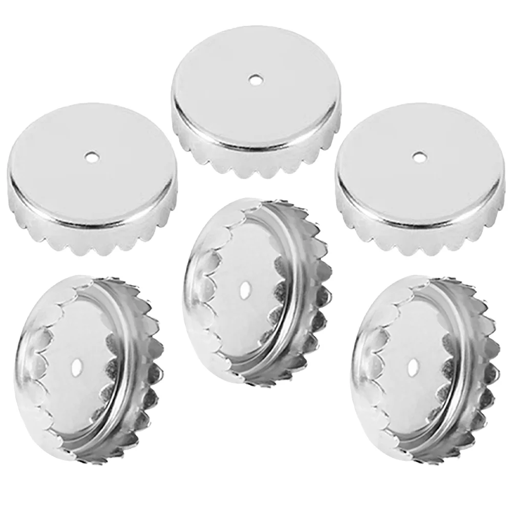 6 Pcs Soap Holder Cover Easy to Install Rack Draining Caps Suction Compact Bathroom Rest Stainless Steel Dish Supplies