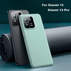 funda For Xiaomi Mi 13 Pro Case Luxury High Quality PU Leather + Silicone Ultra thin Acrylic Lens Protection Cover For Xiaomi 13