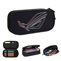 Asus Rog Pencil Cases Large Storage Pen Bags Pen Box Pencil Pouch For Boys Girls Students Stationery School Office