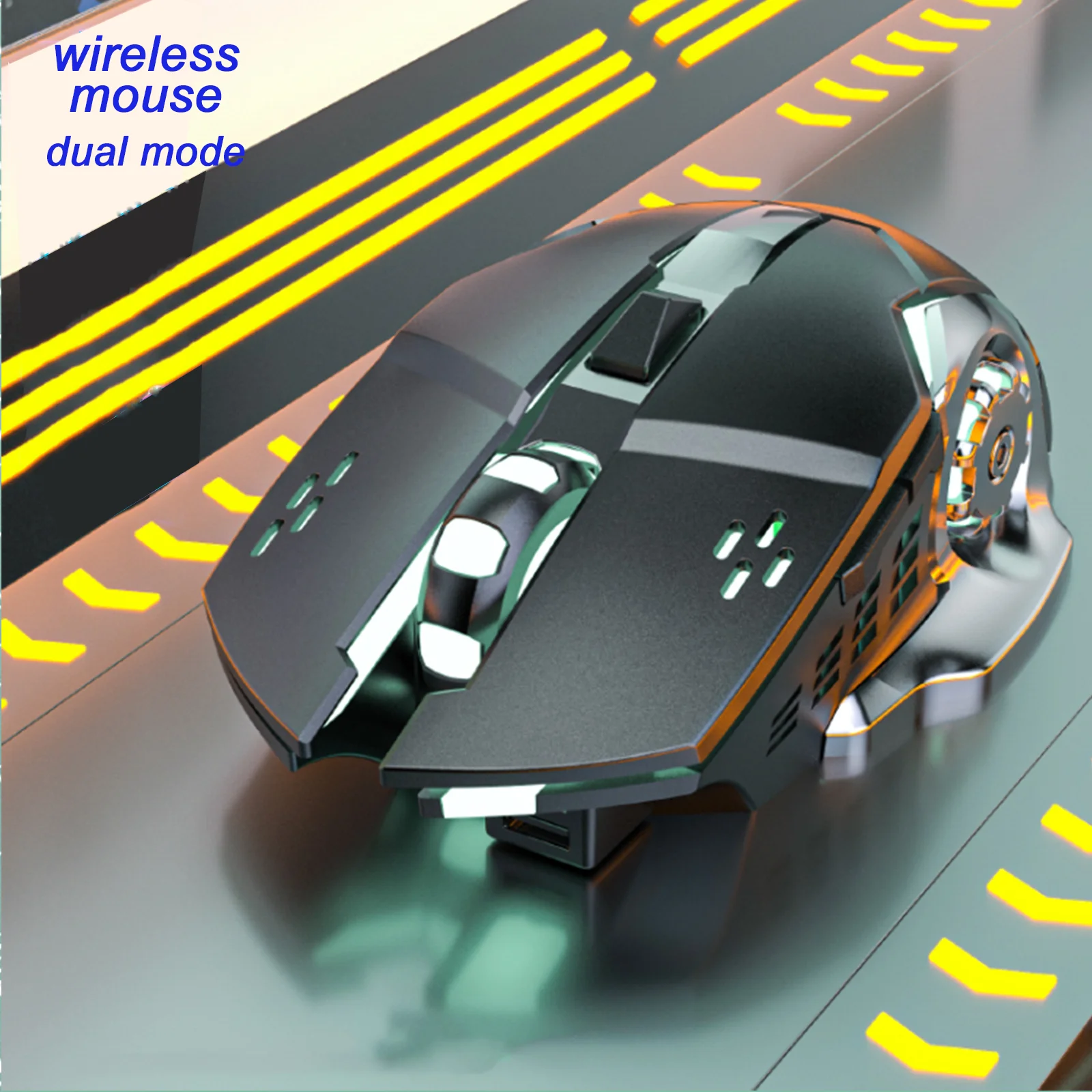 Hot Wheel Gaming Wireless Mouse 2.4GHz And Bluetooth Dual Mode 1600DPI Anti Slip Design Silent Mause Used Gamer Or Office Work