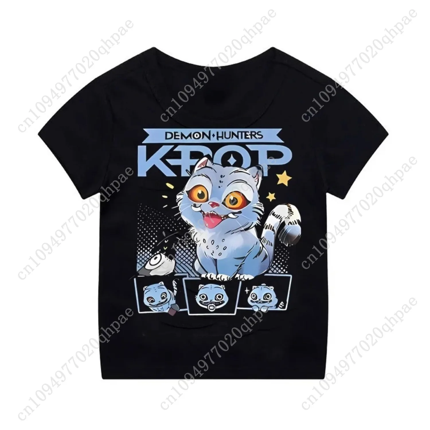 تي شيرت Kpop chasseurs de Démons vêtements pour enfants تي شيرت الرجال المجالات mignon Kpop chasseurs de Démons tigre تي شيرت على طراز هاراجوكو