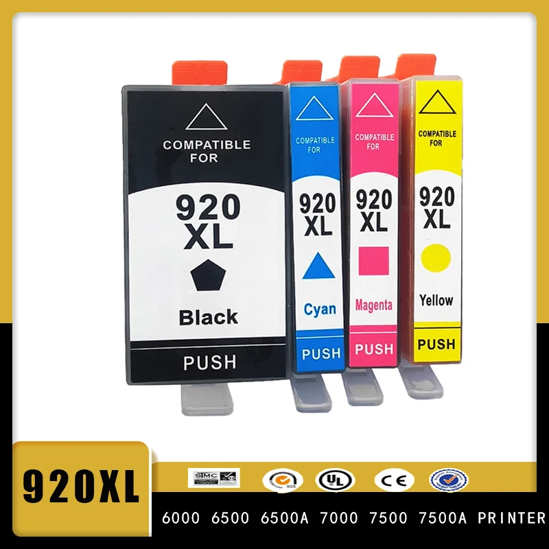 920XL Compatible ink cartridge for HP920XL 920 hp920 hp 920 For HP Officejet 6500 6500A 6000 7000 7500 7500A Printer with chip