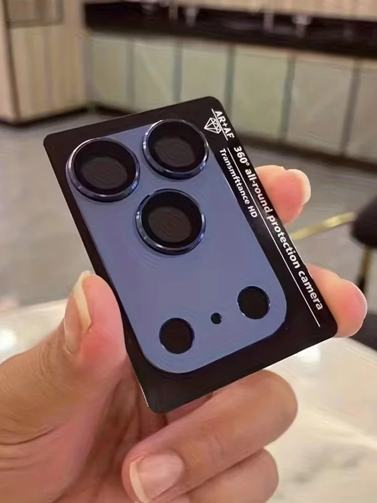 1 szt. folii ochronnej do iPhone 18 17 Pro Max/iPhone 17 Pro/17, pełna ochrona, ultracienka osłona obiektywu aparatu, metalowa ramka, nowość — 2