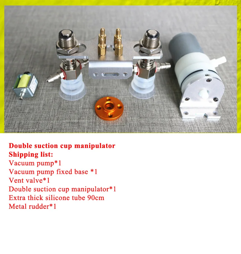 10Kg/20Kg Belasting Metalen Multi Zuignap Robot Arm Vacuümpomp Robot Manipulator voor Arduino robot Arm Klauw Hand Grijper DIY Kit