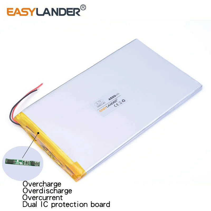 3 قطعة/الوحدة 3.7 فولت 5400 مللي أمبير 3880140   بطارية ليثيوم أيون لي بوليمر قابلة لإعادة الشحن لـ v88 v971 m9 pipo، الكمبيوتر اللوحي الكتاب الإلكتروني