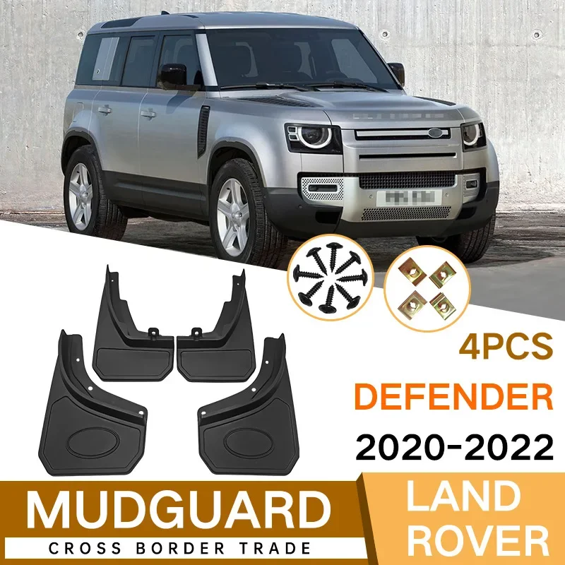 

For Land Rover Defender 2020-2022 black car mudguard Reduce dust Resist tire dirt car accessories tools