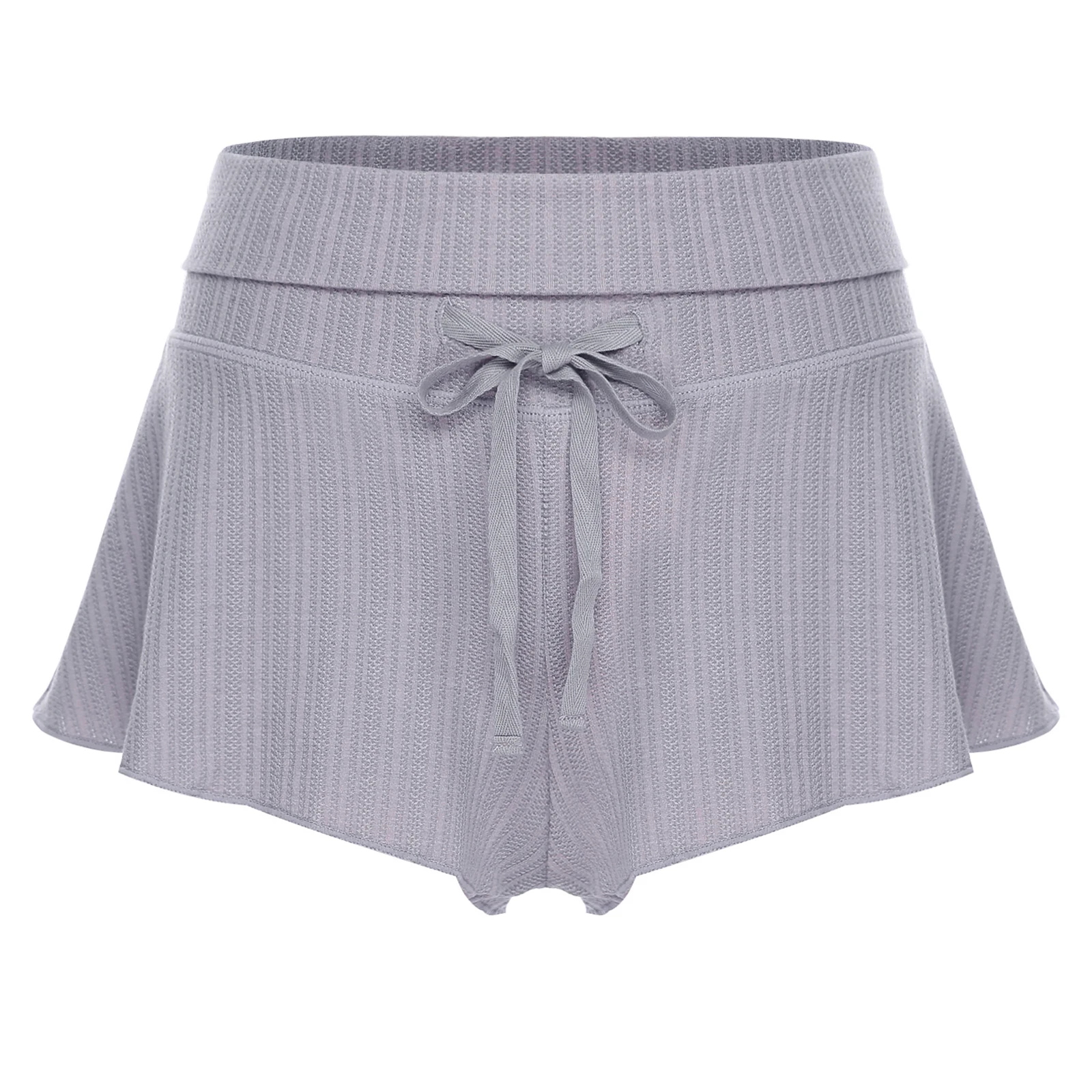 

Womens Ballet Yoga Dance Shorts High-Waisted Lace-Up Ruffled Hem Shorts Pantskirt for Ballet Dance Training Ballet Dancewear