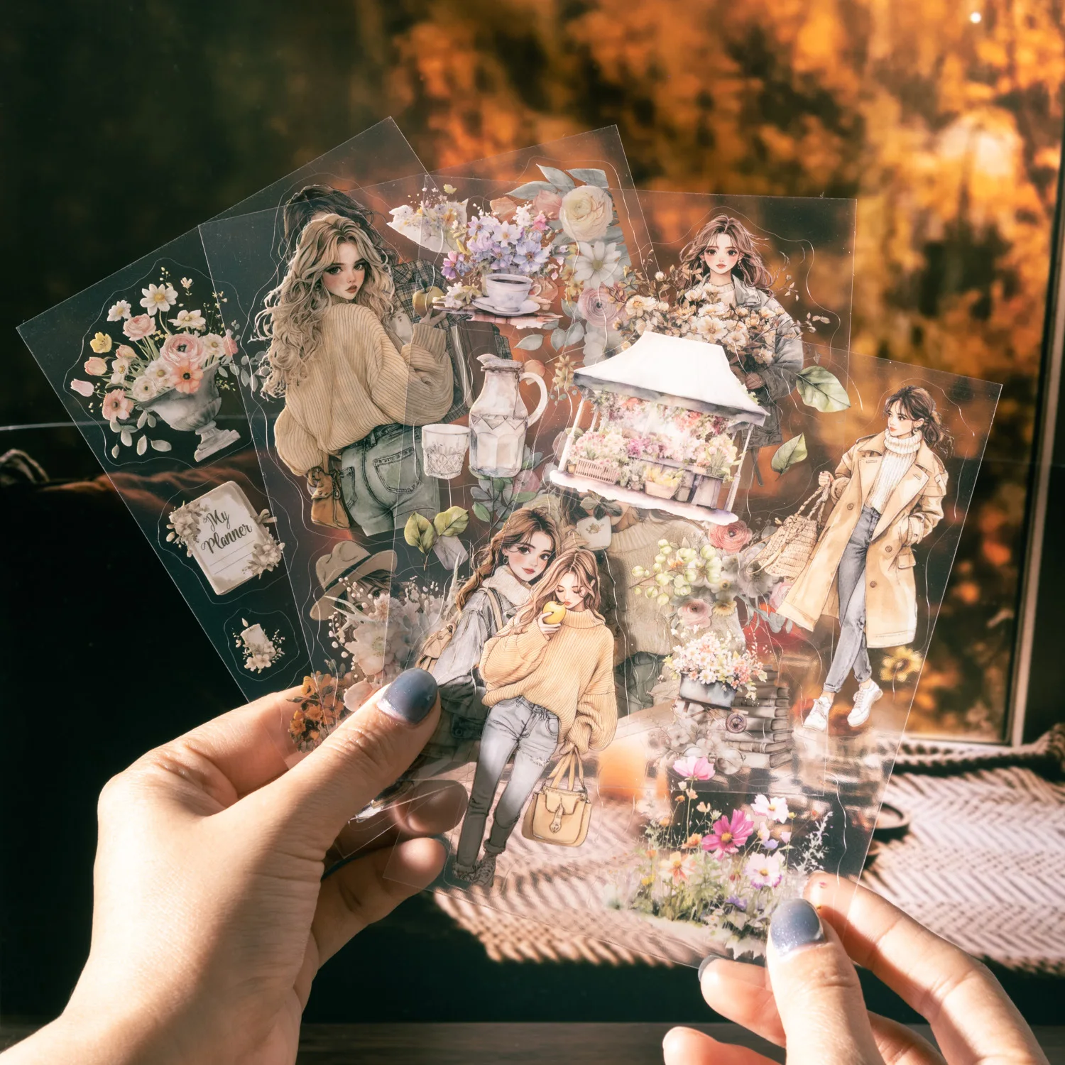 18 ورقة باريس السفر ذات المناظر الطبيعية الخلابة ملصقات كتاب لاصق Diy بها بنفسك حساب اليد ألبوم اليوميات سكرابوكينغ غير المرغوب فيه مجلة الإمدادات #4