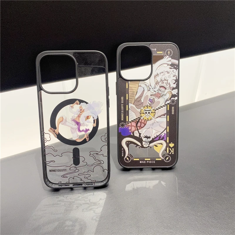 Anime One Piece Cute Nika Luffy Kaido Case for IPhone 11 12 13 14 15 16 Pro Max Cartoons Phone Cover Back Shell Toy Gift