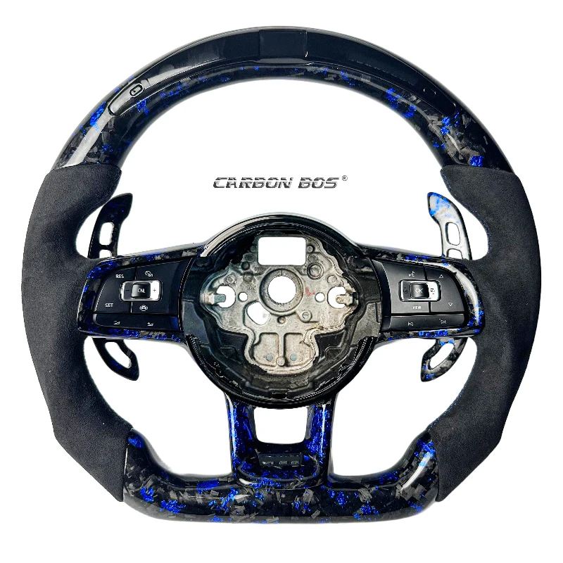 

Forged blue Steering Wheel Leather Old style upgrade for Golf MK7 7.5 GTI GTD GTE R Polo GTI CC