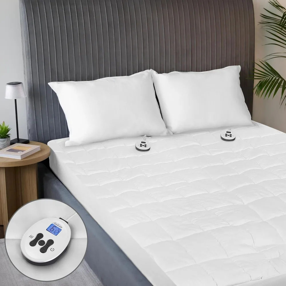 Sunbeam Restful Premium Quilted Heated Mattress Pad - King