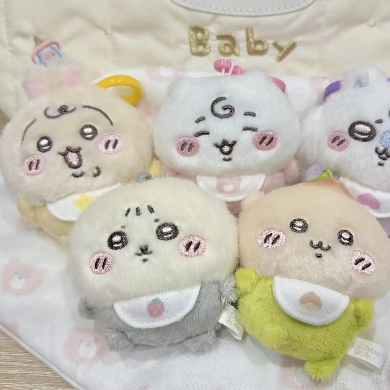 تشيكاوا الطفل سلسلة أفخم المفاتيح لطيف Usagi Hachiware JiYi حقيبة سحر لينة Kawaii محشوة دمية قلادة هدية للأصدقاء الاطفال