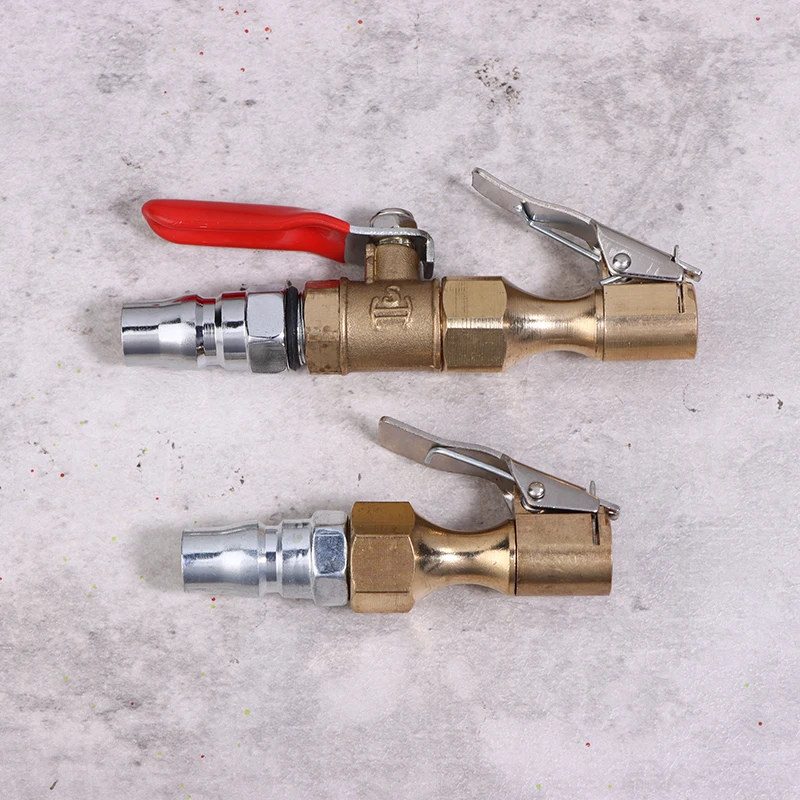 Size 9.5cm Chuck Quick Inflation Hose Nozzle Car Tire Inflator Nozzle Lock On Tire Inflator With Valve Air Compressor Adapter