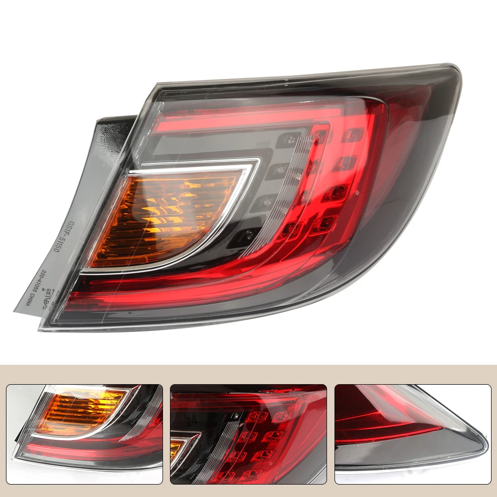 Left/Right Side Tail Lamp For Mazda 6 GH 2009 2010 2011 2012 Rear Tail Light Brake Lamp with