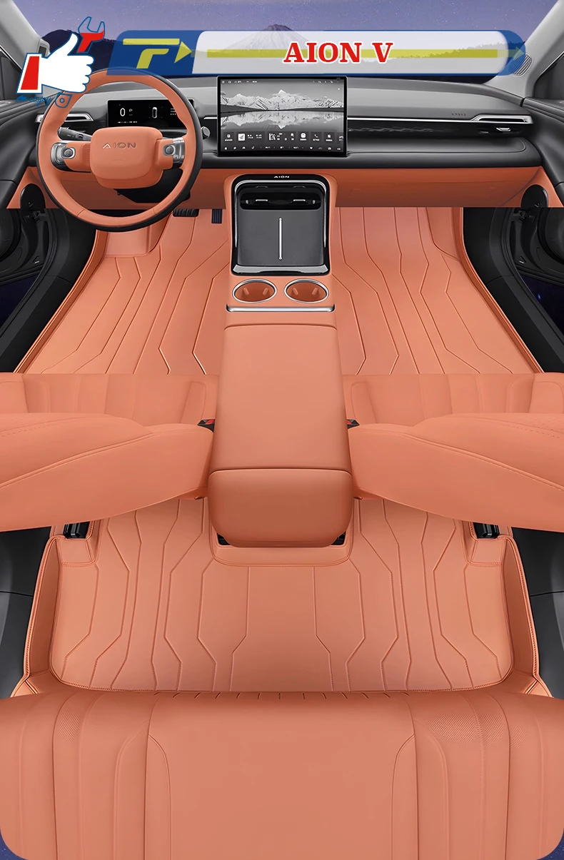 

Автомобильный напольный коврик с левым рулем для AION V 2024, коврик для ног с полным солнцем, напольный коврик, водонепроницаемый коврик