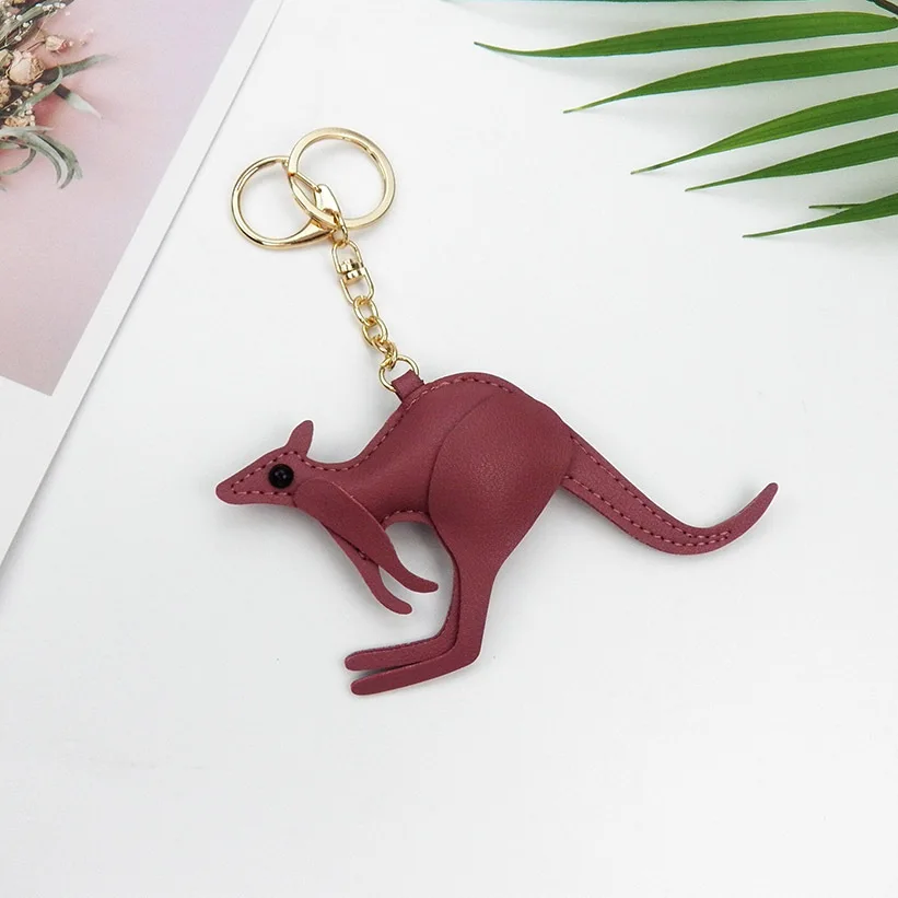 australia keychain Key Ring pu Key Chain Keychain Gift Jewelry Bronze Silver Color Australia Kangaroo Pendant Great Promotion