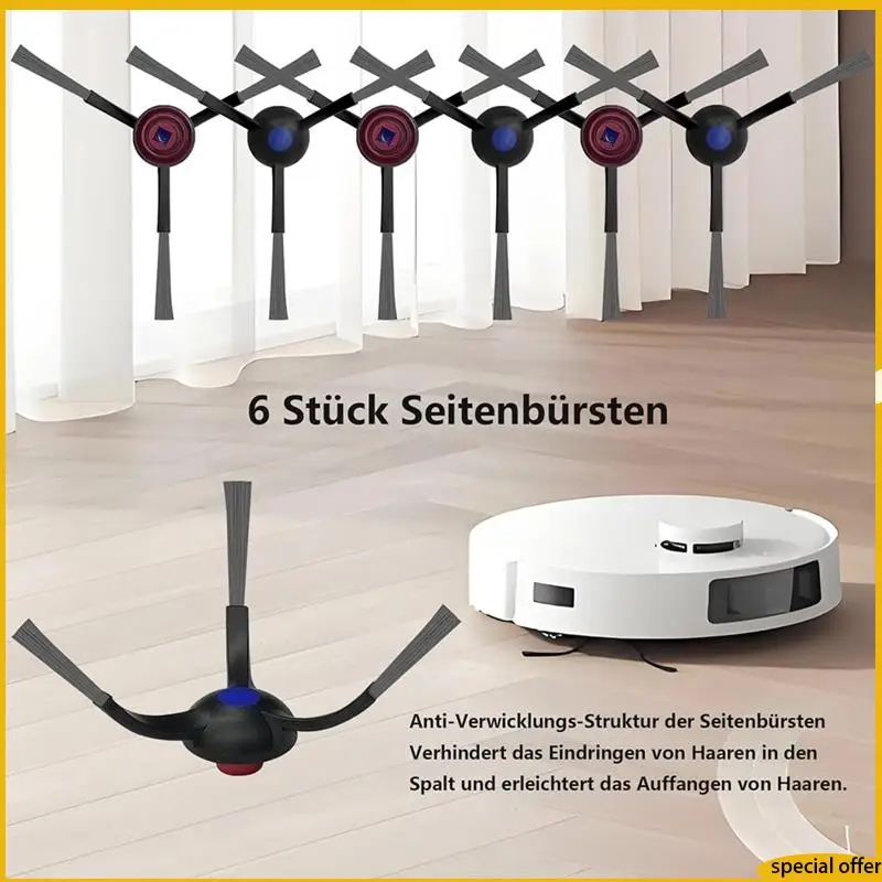 

A61I For ECOVACS DEEBOT T30 PRO Omni / T30 OMNI Robot Vacuum Cleaner Main Side Brush Hepa Filter Mop Cloth Dust Bags Parts