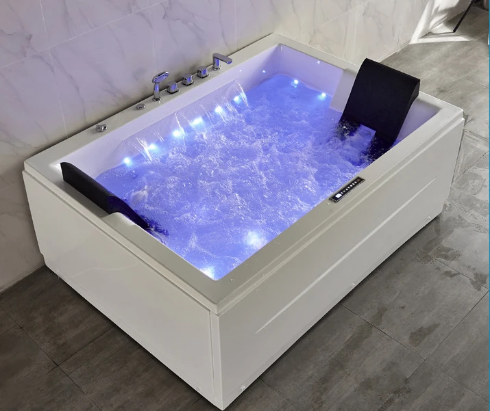 Smart hotel clubhouse constant temperature surf jacuzzi acrylic bathtub