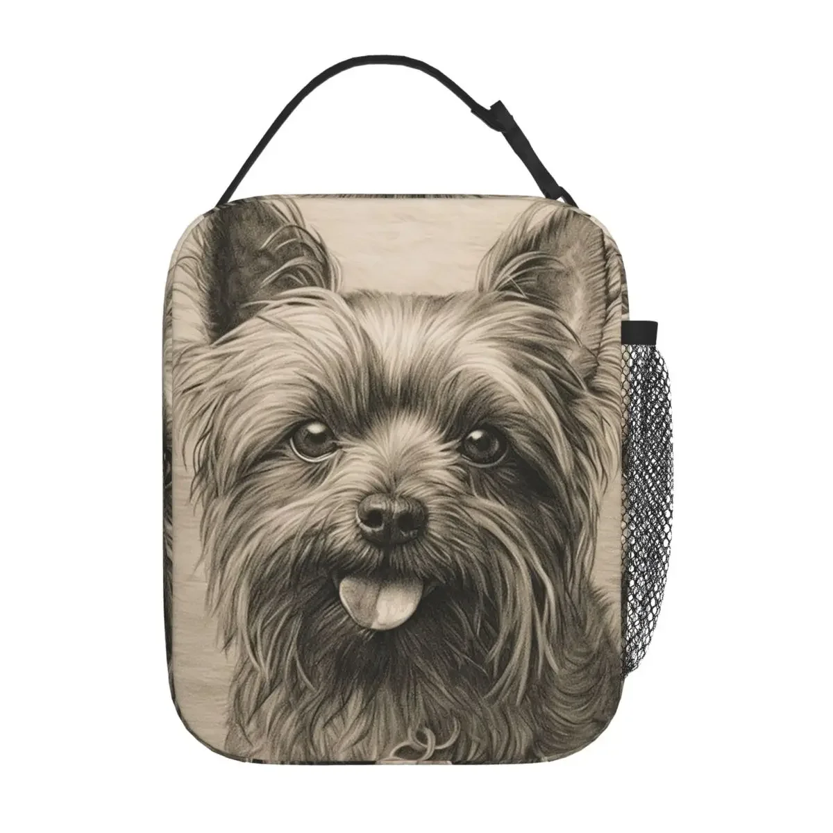 The Adorable Yorkshire Terrier Dog Insulated Lunch Bag for Women Kids Portable Food Boxes Thermal Lunch Box Tote