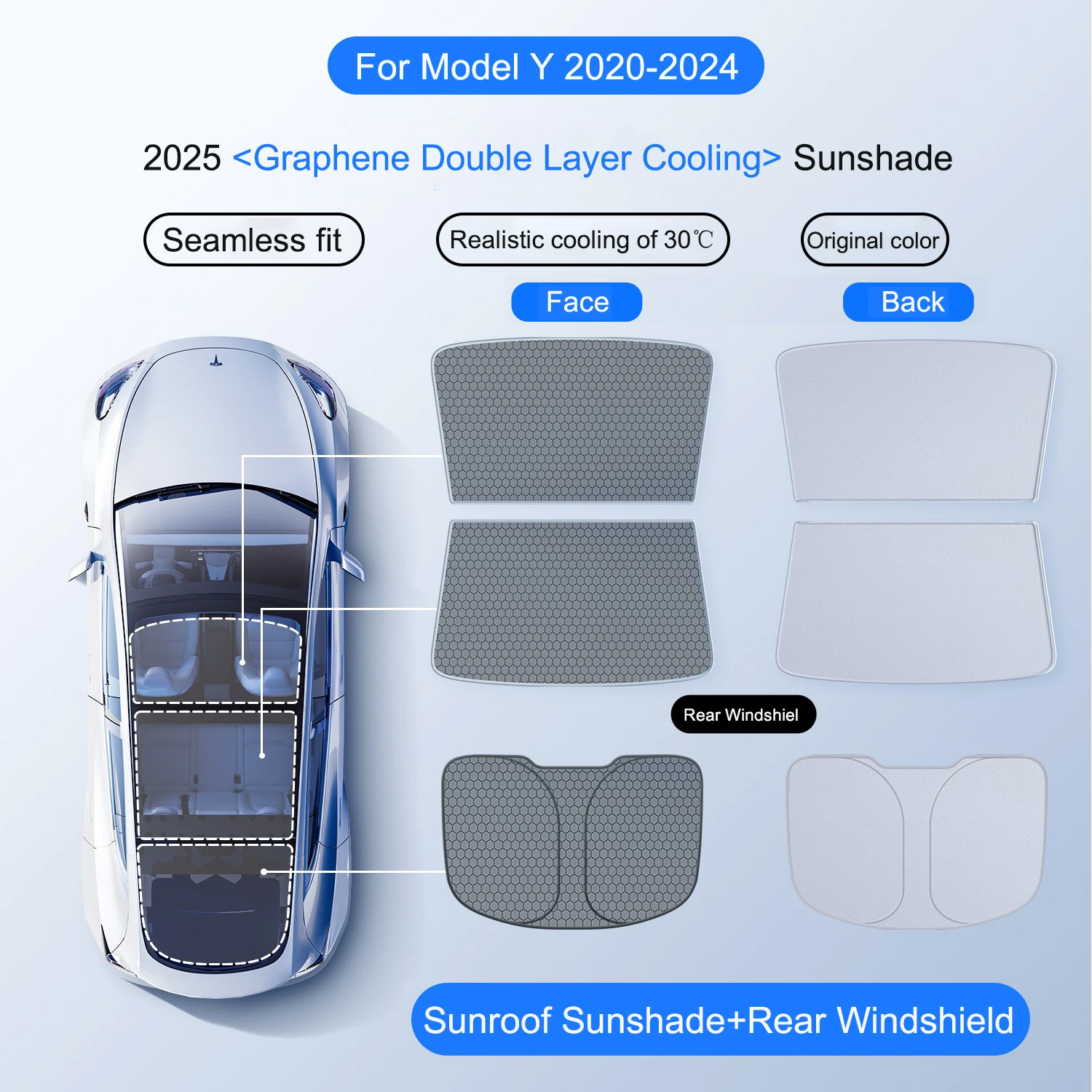 Y2020-2024 Rear 3PCS
