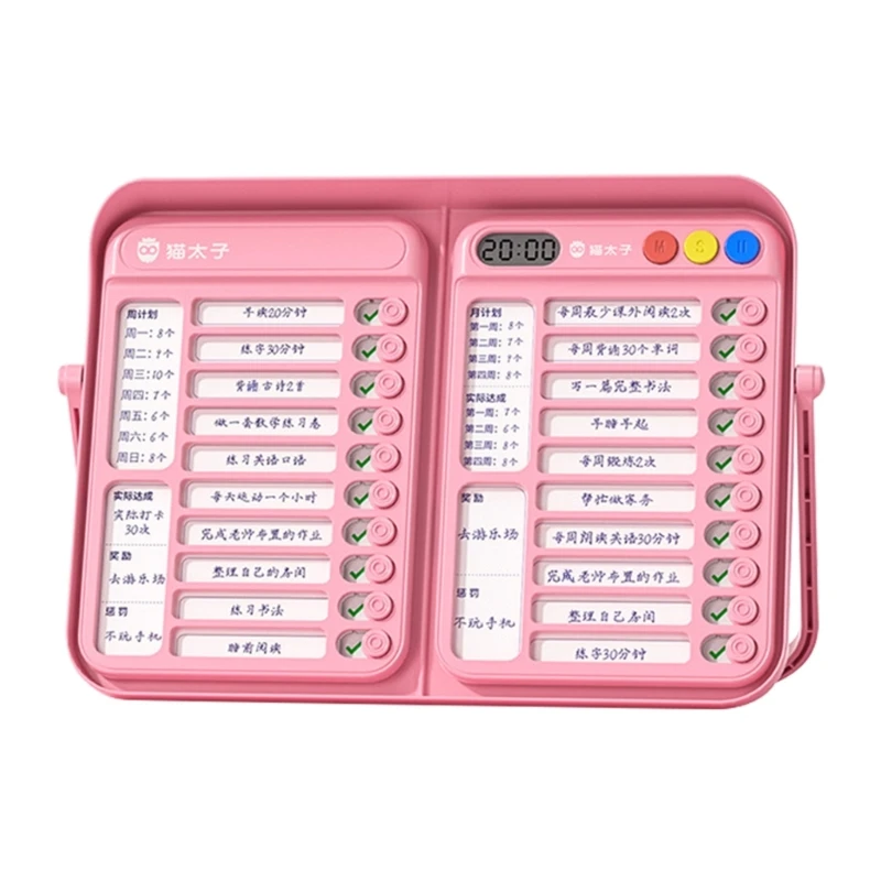 K1AA 어린이를 위한 휴대용 집안일 차트, 해야 할 일 목록 체크리스트 일일 주간 계획을 위한 작업 보드 내 집안일 행동 보상 차트