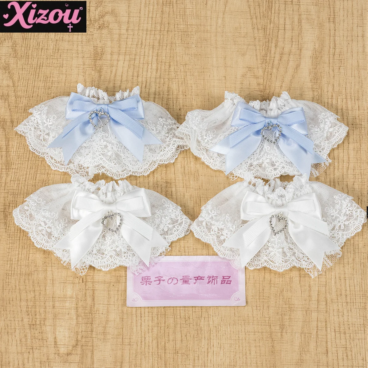 Bracelet Lolita Original fait à la main, série Mine douce et mignonne, avec nœud en dentelle, manches à main, accessoires pour vêtements mignons