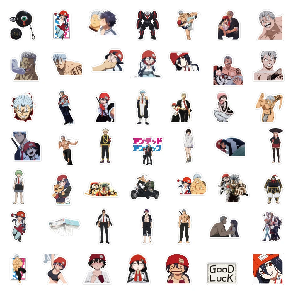 10/30/50pcs Anime Undead Unluck Stickers for Kids Cartoon Sticker Toy Water Bottle Laptop Phone Cool Graffiti Decals Decoration