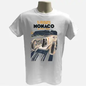 Monaco 1930s race T-shirt, Vintage car  Graphic Tee, Racer  Tee  Tees High Quality 100%Cotton Short Sleeve