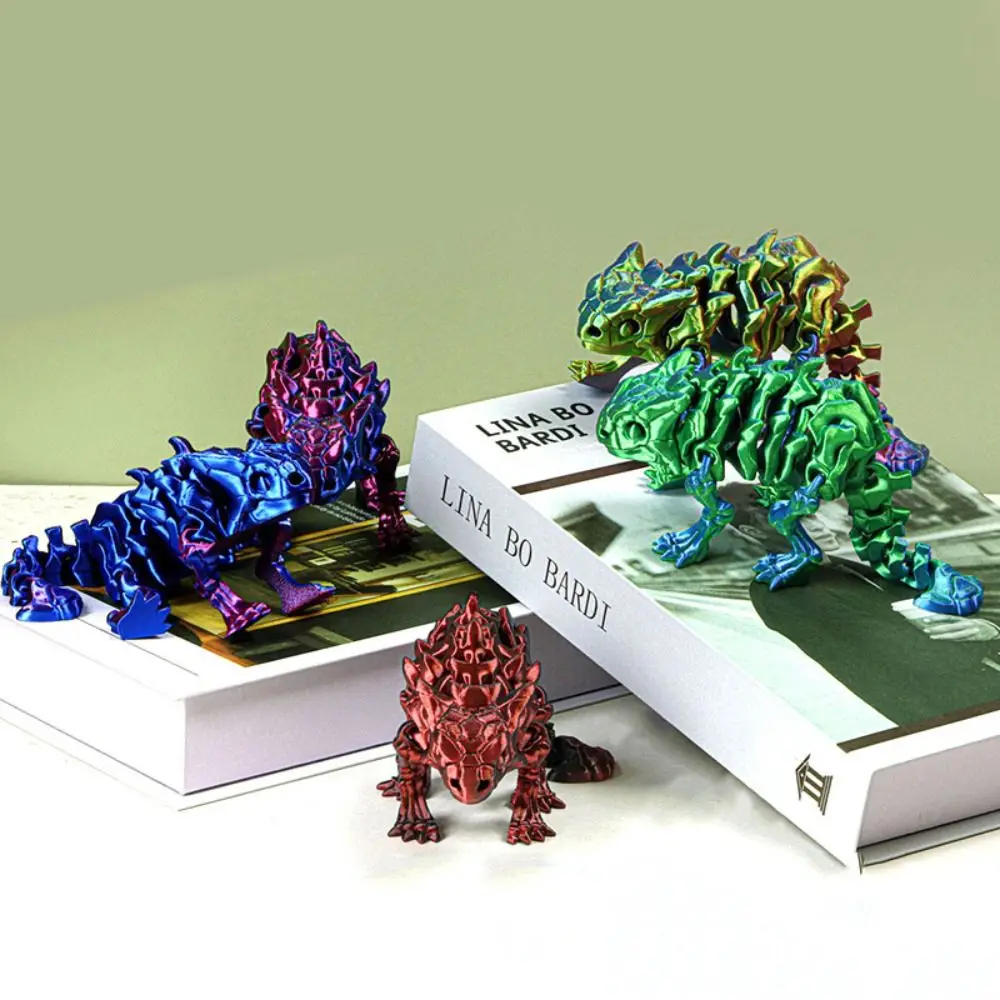 Figurines d'action de dinosaure imprimées en 3D PLA, les articulations de la Statue peuvent bouger, modèle de dinosaure réaliste, jouet d'animaux, figurine à collectionner