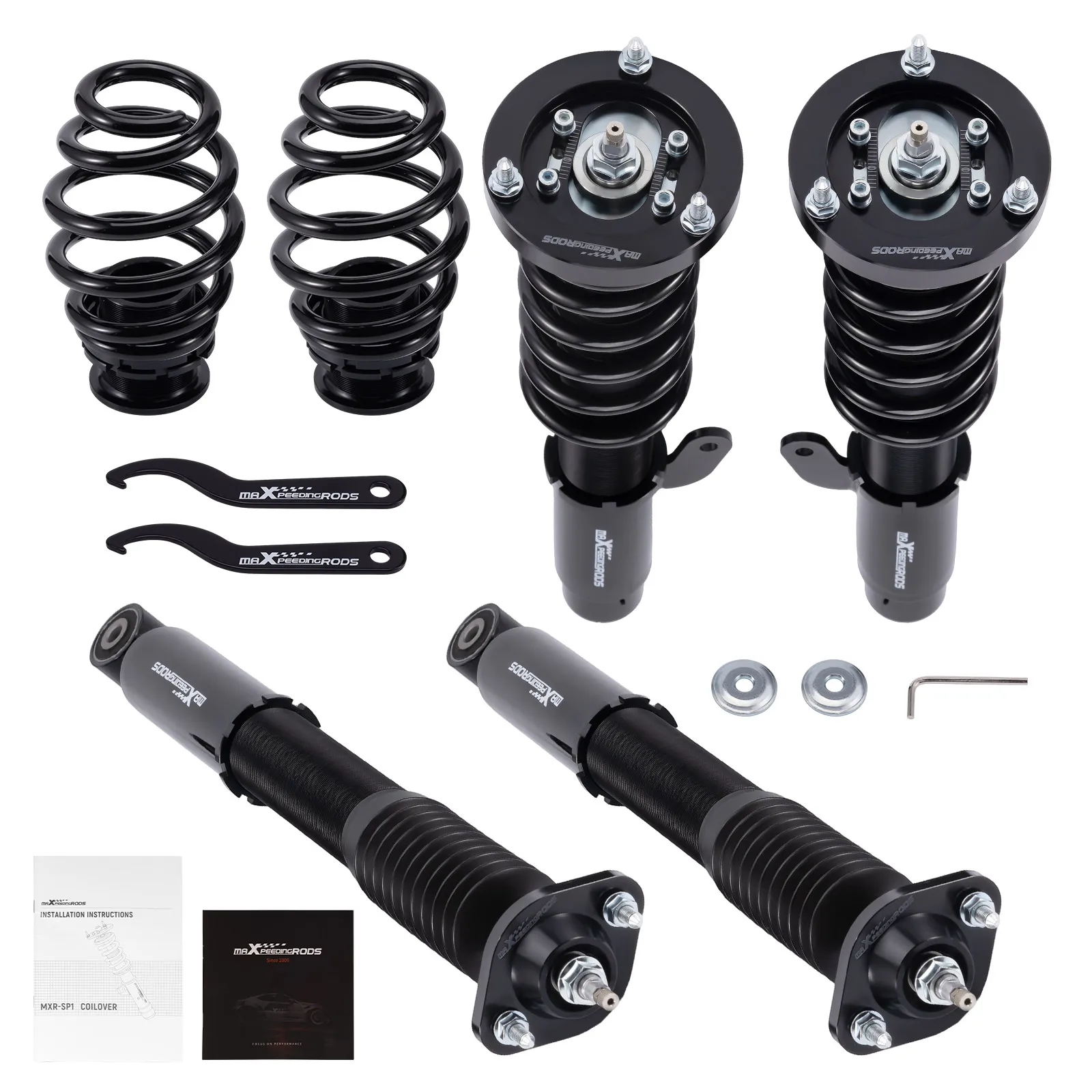 24 Level Damper Coilovers Kit For Bmw 3 Series 323i 325i 330i E46 1998-2005 RWD Shock Absorbers Springs Suspension