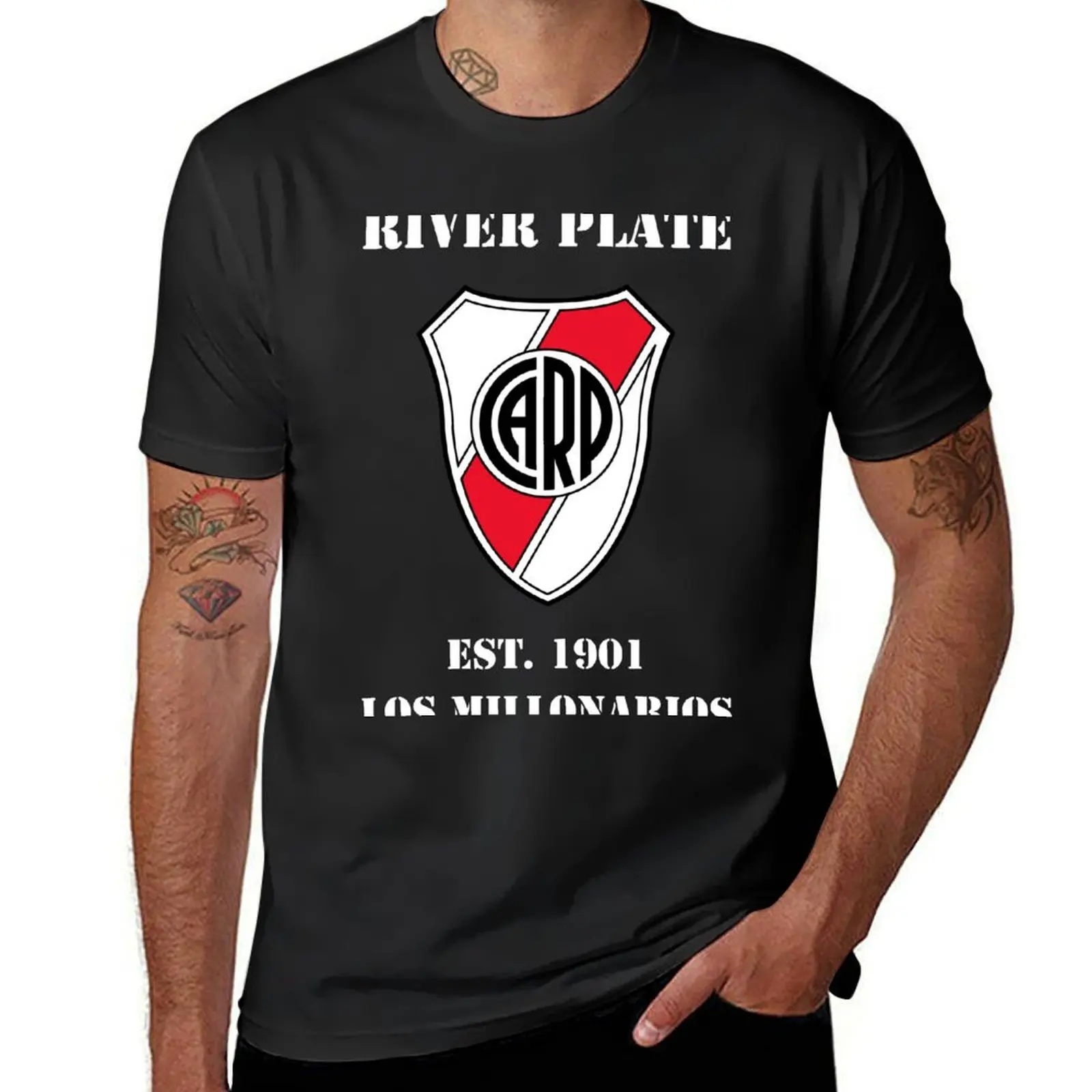 RIVER PLATE FC T-Shirt quick drying plain plus sizes aesthetic clothes men clothes