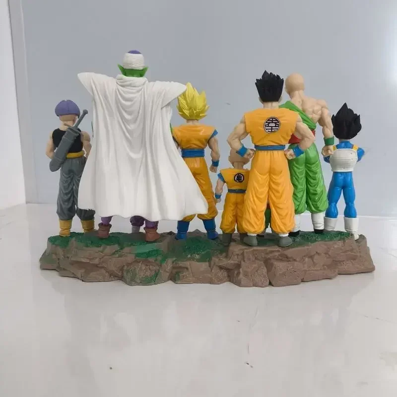 9pcs Dragon Ball Z Infinite Z Warrior Set Anime Figure Goku Gohan Vegeta Piccolo Torankusu Action Figure Toy Model Figurine Gift