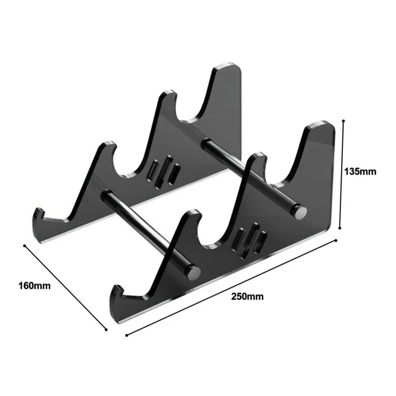 Keyboard Stands 3-Tier Mechanical Keyboard Display Stand Black Acrylic Holder Stand Gaming Keyboard Plate Holder-A69M view 6