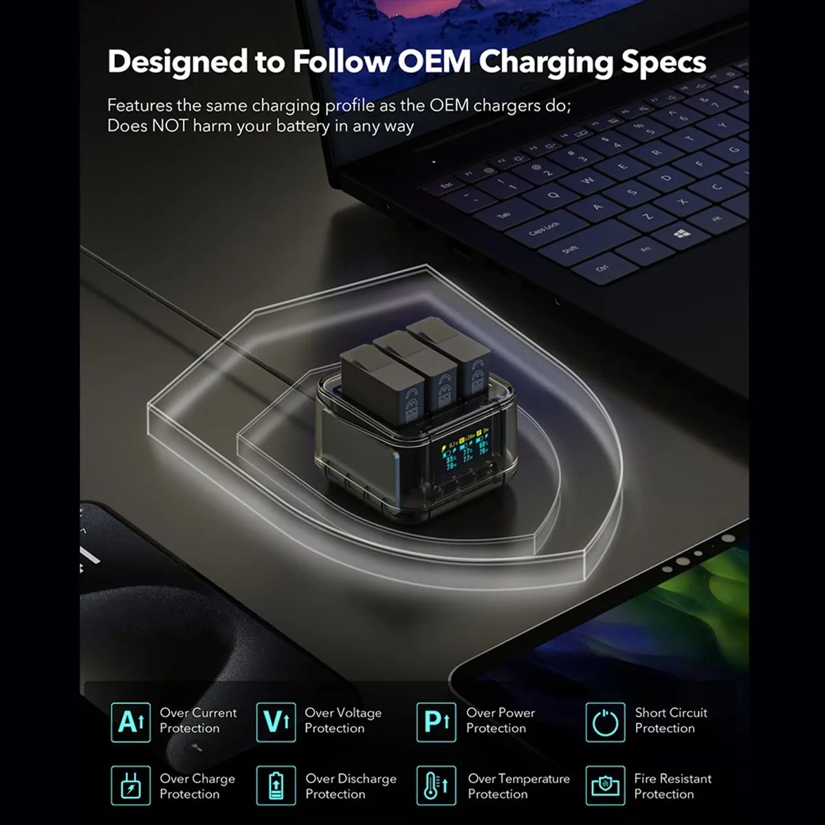 【a60i】-fast-charging-hub-for-13-battery-charger-three-port