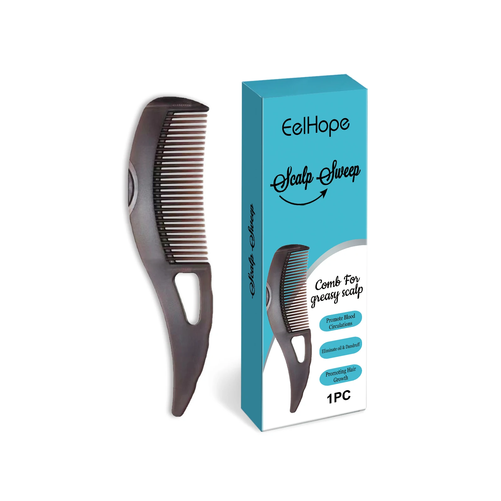

EELHOE Scalp Cleansing Comb Scalp Cleansing Massage Refreshing Fluffy Cleansing Hair Smooth Care Comb